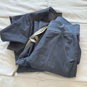 Heathered Denim Figs Set